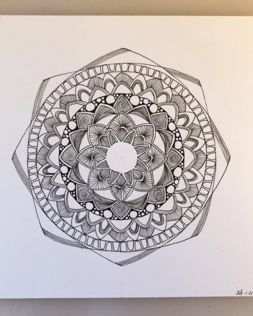 🖤✨ Symmetry in motion, calming energy ✨🖤
This mesmerizing black-and-white mandala by @artwithms.tee draws you into a world of intricate patterns and harmonious shapes. Each layer of the design radiates outward with precision and flow, making it perfect for slow, mindful exploration. The delicate line work and repeating geometric forms create a sense of balance, focus, and tranquility.
Why this artwork stands out:
1️⃣ Intricate mandala design — every layer adds depth and detail
2️⃣ Play of shapes — triangles, circles, and petal-like forms keep it dynamic
3️⃣ Fine line work — delicate strokes enhance clarity and precision
4️⃣ Balanced composition — symmetry creates a soothing, meditative vibe
5️⃣ Perfect for mindful viewing — engaging yet calming, ideal for reflection
Art by: @artwithms.tee 💛
#MandalaArt #BlackAndWhiteArt #InkDrawing #MindfulArt #PatternArt #Zendoodle #MeditativeDrawing #ArtInspiration #DoodleArt #CreativeCalm