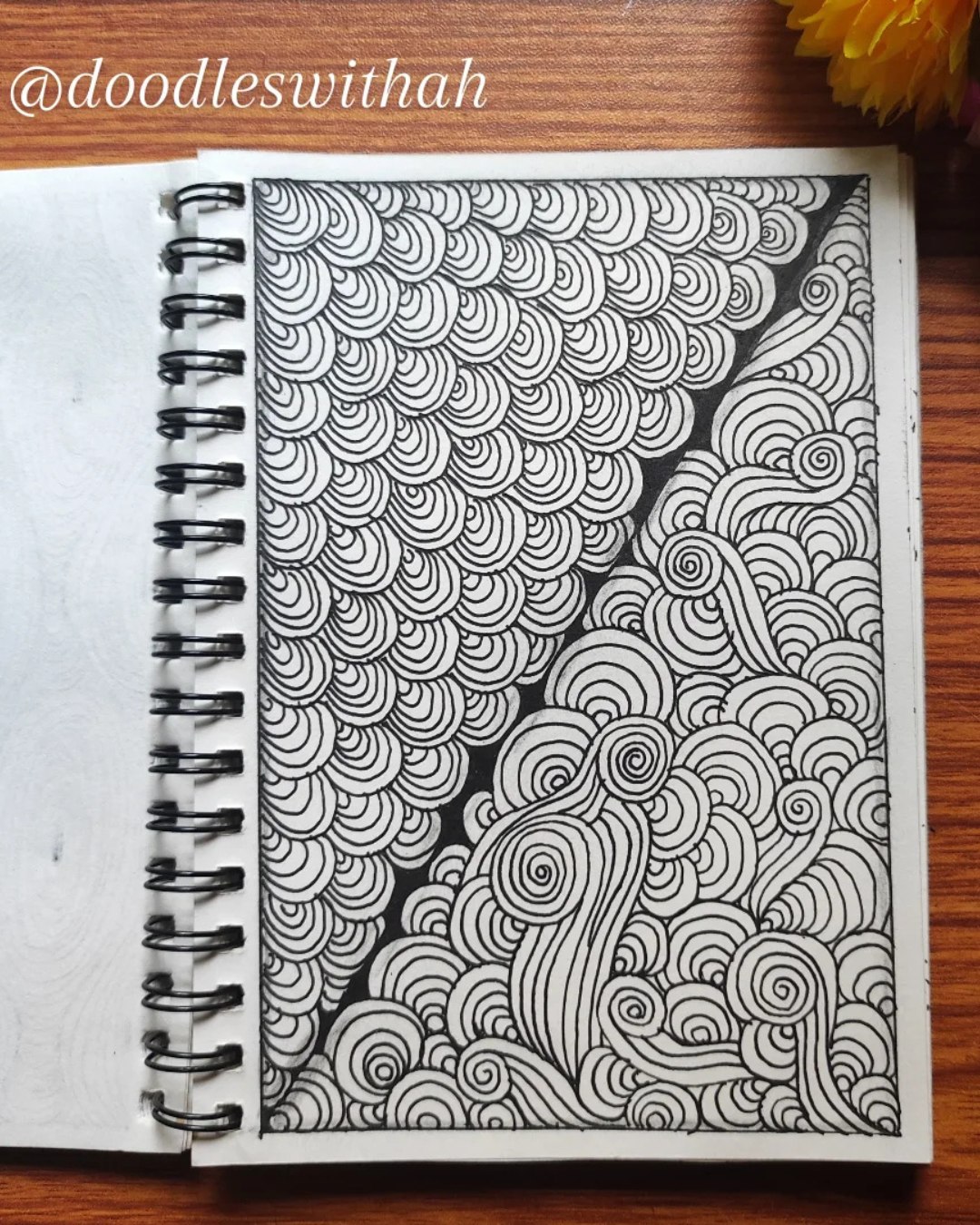 ✨🌪️ Flow in Every Line 🌪️✨
This mesmerizing doodle by @doodleswithah captures the magic of movement through simple, rhythmic swirls. Each curve flows into the next like waves in motion — creating balance between chaos and calm. 🖊️
Here are 5 creative takeaways from this artwork:
1️⃣ Flowing Motion — Every swirl feels alive and full of rhythm.
2️⃣ Contrast Play — Dark and light spaces create visual energy.
3️⃣ Line Harmony — Repetition builds a soothing, meditative texture.
4️⃣ Organic Depth — Layers of spirals invite endless exploration.
5️⃣ Calm in Chaos — Even in movement, there’s quiet focus. 🌿
Art by: @doodleswithah 🎨
#DoodleArt #LineArtDesign #FlowDrawing #CreativeCalm #MindfulArt #PatternArt #BlackAndWhiteArt #ArtForRelaxation #InspiringArtists #ZenDrawing