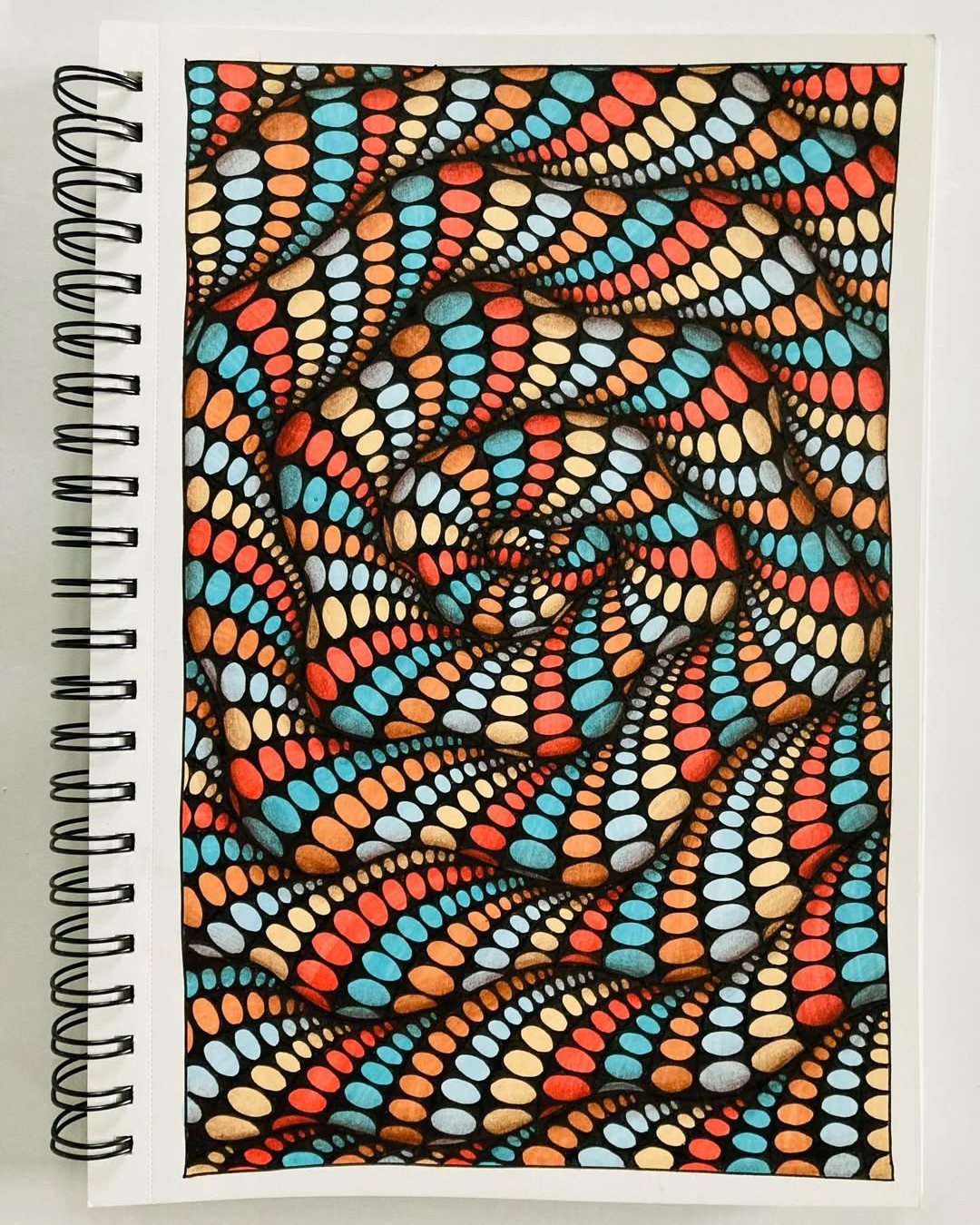 πβ¨ Flowing Dots, Endless Movement β¨π
This vibrant artwork by @doodling_for_joy turns simple dotted patterns into a mesmerizing wave of motion and color. The curved rows of bright shapes create a rhythmic flow across the page, making the entire composition feel energetic, playful, and deeply satisfying to explore. ποΈ
Why this artwork stands out:
1οΈβ£ Bold dotted patterns β rhythmic and eye-catching
2οΈβ£ Flowing curved structure β smooth visual movement
3οΈβ£ Vibrant color palette β lively and energetic feel
4οΈβ£ Strong black contrast β makes every detail pop
5οΈβ£ Hypnotic repetition β calming yet dynamic effect
Art by: @doodling_for_joy π€
#PatternArt #DotArt #MindfulDrawing #InkDrawing #ColorfulDoodles #CreativeFlow #SketchbookArt #DoodleInspiration #SlowArt