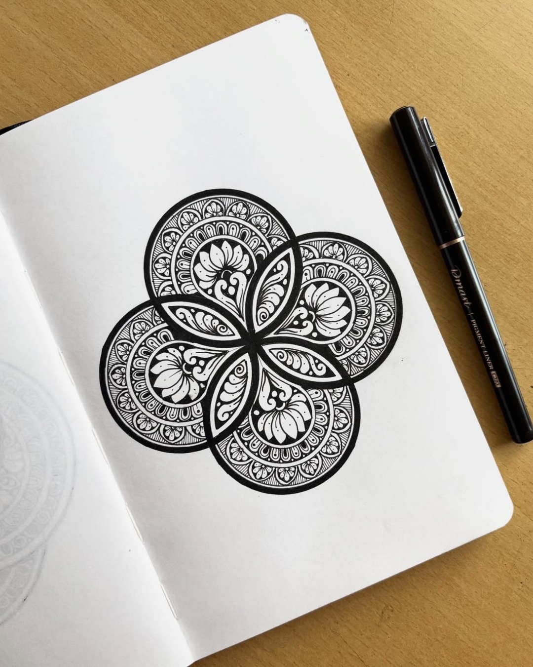🖤🌸 Where symmetry meets calm 🌸🖤

This beautiful mandala by @pen_creations._ feels like a quiet moment captured in ink. The soft floral shapes, detailed borders, and balanced symmetry create a peaceful rhythm that gently draws your eyes toward the center. Every line feels steady, thoughtful, and full of intention.

What makes this piece so soothing:

1️⃣ Elegant floral forms — soft and flowing
2️⃣ Clean symmetry — naturally calming to look at
3️⃣ Fine line details — slow, mindful craftsmanship
4️⃣ Bold black ink — adds depth and clarity
5️⃣ A gentle reminder — balance creates beauty ✨

Art by: @pen_creations._ 🖊️

#MandalaArt #InkDrawing #BlackAndWhiteArt #MindfulArt #PatternLove #CreativeCalm #SlowDrawing #DoodleInspiration #LineArt