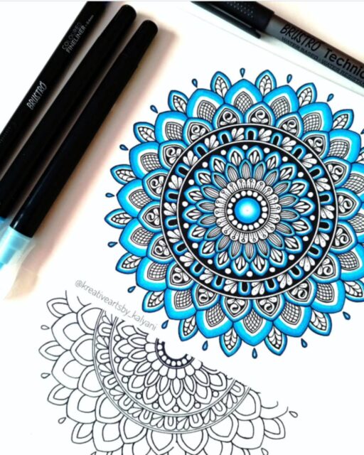 💙🖤 A splash of calm in every line 🖤💙

This lovely mandala by @kreativeartsby_kalyani shows how powerful a simple touch of color can be. The crisp black linework paired with cool, calming blues creates a soothing contrast that feels both fresh and peaceful. It’s like watching a quiet idea slowly come to life.

What makes this piece so special:

1️⃣ Clean mandala structure — perfectly balanced and centered
2️⃣ Soft blue accents — gentle, calming, and refreshing
3️⃣ Detailed petals — each layer adds depth and flow
4️⃣ Strong linework — keeps everything clear and elegant
5️⃣ A beautiful reminder — even small color can change the mood ✨

Art by: @kreativeartsby_kalyani 🖊️

#MandalaArt #InkDrawing #BlueAndBlack #MindfulArt #PatternLove #CreativeCalm #SlowDrawing #DoodleInspiration #LineArt
