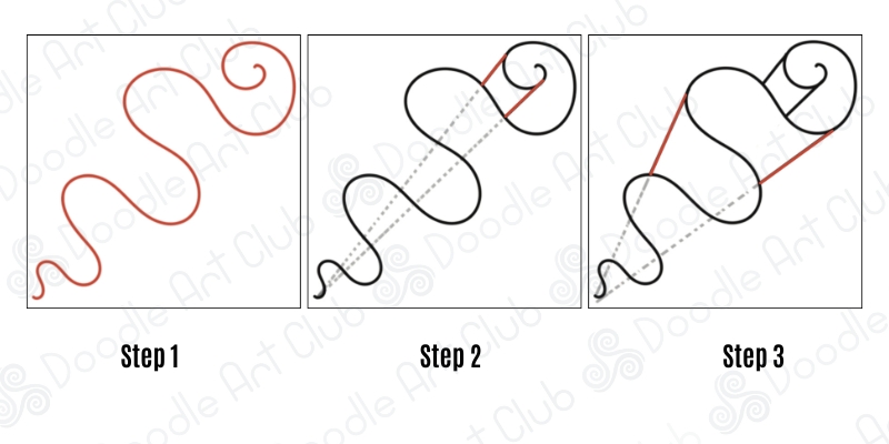 Steps 1-3: From One Line to a 3D Woven Twist