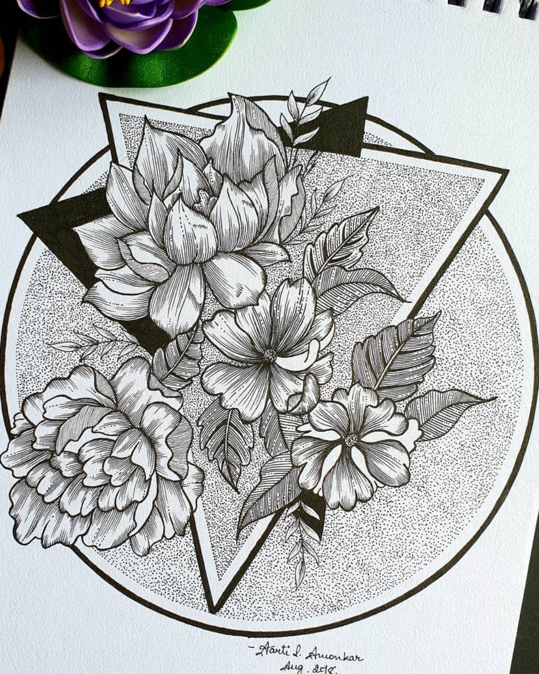 πΈπ€ Geometry in Bloom π€πΈ
This captivating artwork by @aarti_amonkar beautifully merges delicate botanical illustration with bold geometric structure. Gracefully shaded flowers and detailed foliage flow across a striking arrangement of circles and triangles, creating a composition that feels both elegant and contemporary. The contrast between soft organic forms and sharp geometric shapes adds depth, balance, and visual intrigue. β¨
Fine linework, subtle shading, and intricate stippling bring the flowers to life, while the geometric framework gives the piece a strong, modern foundation.
Why this artwork stands out:
1οΈβ£ Floral and geometric fusion β a perfect blend of nature and structure
2οΈβ£ Intricate pen work β stunning attention to detail throughout
3οΈβ£ Beautiful stippling texture β adds depth and atmosphere
4οΈβ£ Dynamic composition β balanced yet full of movement
5οΈβ£ Monochrome sophistication β timeless, refined, and impactful
Art by: @aarti_amonkar π€
#FloralArt #GeometricArt #InkDrawing #LineArt #BotanicalArt #StipplingArt #BlackAndWhiteArt #PenAndInk #HandDrawnArt #ArtInspiration #PatternArt #CreativeDrawing #IllustrationArt #DoodleArt #ArtCommunity