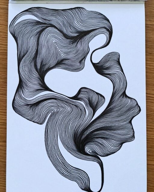 🌀🖤 The Flow of Endless Lines 🖤🌀

This mesmerizing artwork by @mindfluids turns simple lines into a captivating study of movement and form. Waves of parallel lines bend, twist, and gather into organic shapes, creating the illusion of flowing fabric or currents suspended in motion. The monochrome palette keeps the focus on the incredible precision and rhythm of the linework. ✨

What makes this piece especially striking is how the lines change direction and density to create depth without relying on color or shading. Every curve feels intentional, giving the composition a hypnotic and meditative quality.

Why this artwork stands out:

1️⃣ Fluid linework — flowing curves create a strong sense of movement
2️⃣ Incredible precision — countless parallel lines are carefully controlled
3️⃣ Organic forms — abstract shapes feel soft, natural, and dimensional
4️⃣ Monochrome simplicity — lets the craftsmanship speak for itself
5️⃣ Meditative rhythm — repetitive lines create a calming visual experience

Art by: @mindfluids 🤍

#LineArt #AbstractArt #PatternArt #InkDrawing #MonochromeArt #FlowArt #DoodleArt #HandDrawnArt #CreativePatterns #MindfulDrawing #MeditativeArt #LineWork #AbstractDrawing #ArtInspiration #SlowArt