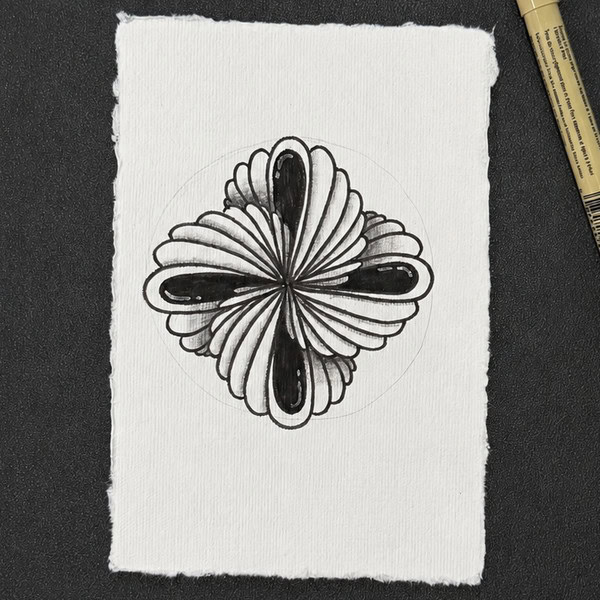 Layered Petal Rosette: A 6-Step Doodle Tutorial